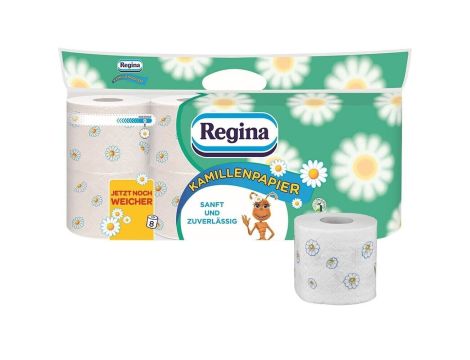 56 Rollen Regina Kamillenpapier Klopapier WC-Papier 3-lagiges Toilettenpapier - 2